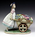 リヤドロ（Lladro リアドロ 陶器人形 置物） 花と少女 可愛いお花屋さん#ldr-6521