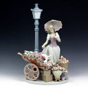 リヤドロ(Lladro リアドロ 陶器人形 置物) 花と少女 花の街角(限定品)#ldr-6809
