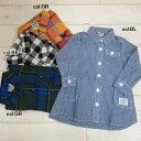 【50%off SALE】【F.O.KIDS エフオーキッズ】R117026☆3柄シャツワンピース♪長袖 チェック ポケット ☆【ベビー&キッズ服】◎メール便可