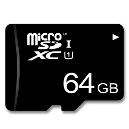 マイクロSDカード 64GB アダプター付き ノーブランド <strong>microSD</strong>XC class10 UHS-I