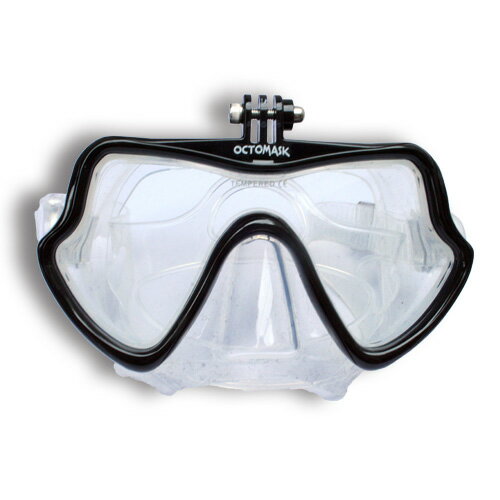 GoPro（HERO2 HERO3 HERO3+）や AEE MagiCam SD21用 の マウントが付いたスキューバダイビングマスク【レビューを書いて送料無料】 OCTOMASK オクトマスク SD21 スキューバダイビング ゴーグル ウェアラブルカメラ　ゴープロ　動画 撮影