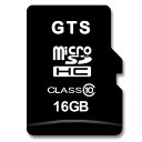 GTS ドライブレコーダー用 マイクロSDカード 16GB 耐久温度100度対応アダプター付き