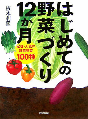 はじめての野菜づくり12か月 [ 板木利隆 ]...:book:11571659