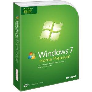Windows 7 Home Premium　アップグレード