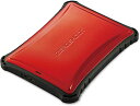 エレコム 外付けSSD/ポータブル/USB3.2(Gen1)対応/ZEROSHOCK/500GB/レッド