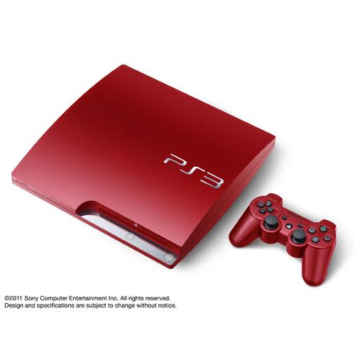 PlayStation3スカーレット・レッド（HDD：320GB）の画像