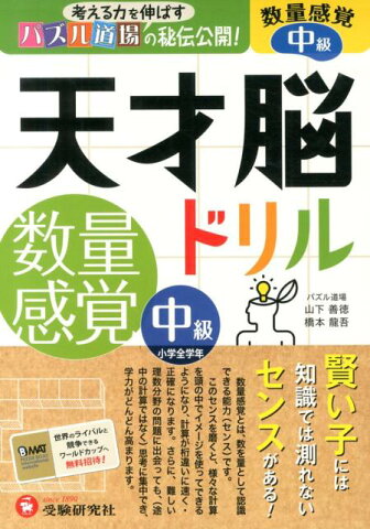 天才脳ドリル数量感覚（中級） 考える力を伸ばすパズル道場の秘伝公開！ [ 山下善徳 ]