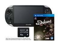「PlayStation(R)Vita 3G/Wi-Fiモデル クリスタル・ブラック 初回限定版」 + 「Dokuro」 + 「PlayStation Vita 専用 メモリーカード 4GB」の画像