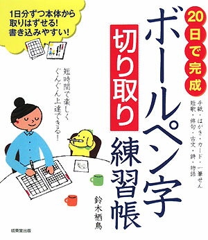 20日で完成ボールペン字切り取り練習帳【送料無料】