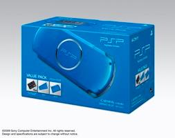 PSP「プレイステーション・ポータブル」（PSP-3000）バリューパック バイブラント・ブルーの画像