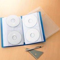 CD・DVDファイルケース 48枚 ブルー TCD48BL