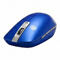 BlueLED無線マウス高感度2．4GHz5ボタン節電ブルー