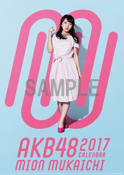 （壁掛）AKB48 向井地美音 B2カレンダー 2017【楽天ブックス限定特典付】 [ 向…...:book:18294008
