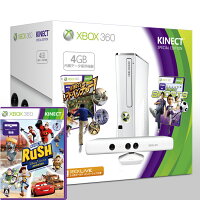 Xbox 360 4GB＋Kinect スペシャルエディション (ピュアホワイト) ＋ Kinect ラッシュ: ディズニー／ピクサー アドベンチャーの画像