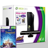 Xbox 360 4GB＋Kinect バリューパック ＋ Kinect：ディズニーランド・アドベンチャーズの画像