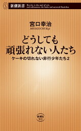 どうしても頑張れない人たち <strong>ケーキの切れない非行少年たち</strong>2 （<strong>新潮</strong>新書） [ 宮口 幸治 ]