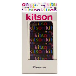 kitson iPhone 4 case ロゴプリント（ブラック）[KSIPA4HCRB-LG1BK]