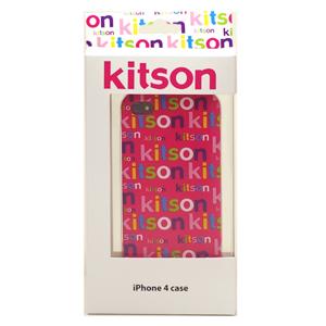 kitson iPhone 4 case ロゴプリント（ピンク）[KSIPA4HCRB-LG1PK]