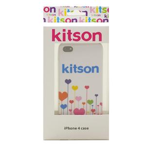 kitson iPhone 4 case ハート（ホワイト）[KSIPA4HCPT-FLWH]