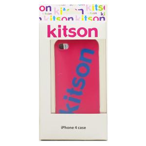kitson iPhone 4 case ロゴ（ピンク/ブルー）[KSIPA4HCRB-LG2PK/BL]
