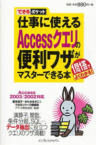 仕事に使えるAccessクエリの便利ワザがマスターできる本　1問1答でよくわかる！／国本温子【RCPmara1207】 