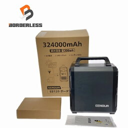 ☆極美品☆EENOURイーノウ ポータブル電源 EB120 324000mAh 1200Wh 最大2000W 三元系リチウムバッテリー搭載 キャンプ