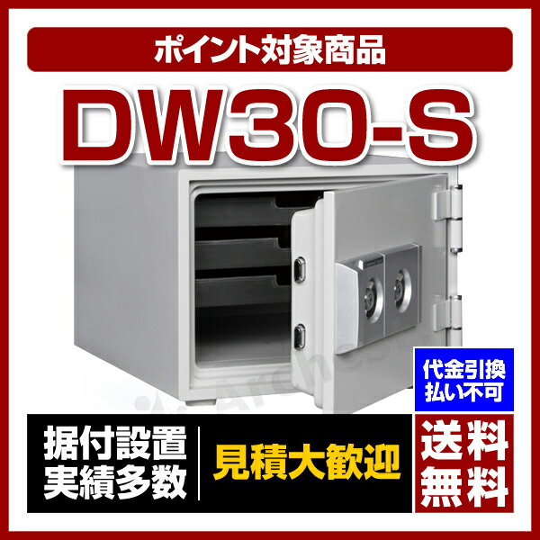 【送料無料/ポイント2倍】ダイヤセーフ [DW30-S］-小型耐火金庫 2キータイプ（家庭用）