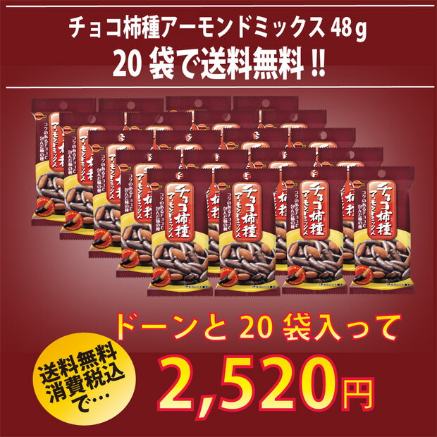 チョコ柿種アーモンドミックス（20個入り）【ブルボン通販】
