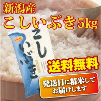 【平成23年産】新潟産こしいぶき5kg〜発送日に精米してお届けします〜