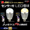 防犯グッズ センサーライト led ムサシ RITEX 人セ...