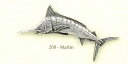 ピンバッジ マリーン 208 Marlin マカジキ カジキ 魚 ピンズ バッチ アニマル フィッシュ 動物 金具【メール便発送可】