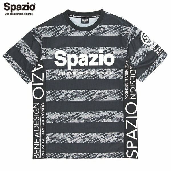 SPAZIO/スパッツィオ GE-0543 02 ブラック カモフラボーダープラシャツ トップス【ラッキーシール対応】の画像