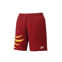 【5%OFFクーポン発行中】YONEX /ヨネックス 15095 バドミントン(JAPAN BADMINTON NATIONAL TEAM MODEL) ウェア ニットハーフパンツ クレナイ 15095