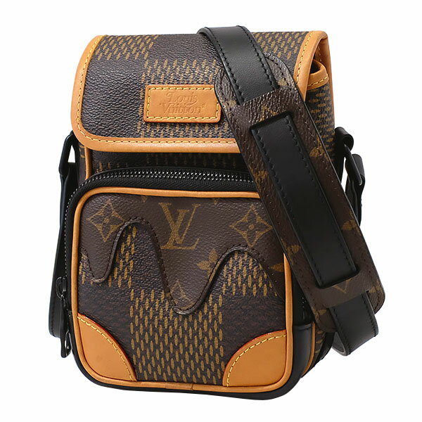 送料無料 本物　注目 LOUISVUITTON ルイヴィトン アマゾンメッセンジャー LV×NIGO限定コラボ N40357 ダミエ・ジャイアント ショルダー 茶 6760-2