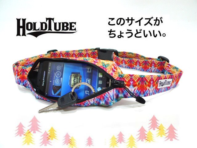 HOLDTUBE/HOLD TUBE/ホールドチューブボディにフィット！ベルト型ポーチカラー：PHOENIX　REDメール便選択で！送料無料！【メール便選択で送料無料でお送りいたします】※代引き・宅急便選択の方は通常配送料となります。