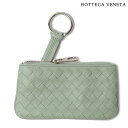 ボッテガヴェネタ キーケース/コインケースBOTTEGA VENETA キーリング付 ナッパ ライトグリーン 131232 ギフト プレゼント新生活