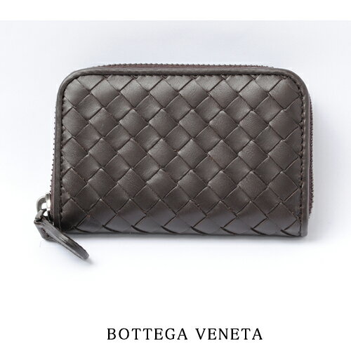 【送料無料】ボッテガ・ヴェネタ BOTTEGA VENETA　コイン・カードケース　114075　V4651 2040　ダークブラウン　新品【楽ギフ_包装】男性にオススメ！