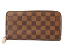 ルイヴィトン 財布 LOUIS VUITTON 長財布/ジッピー・ウォレット N60015 ラウンドファスナー式 ダミエ【中古】 ギフト プレゼント