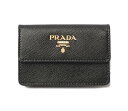 プラダ カードケース/名刺入れ/コインケース PRADA 1M0881 SAFFIANO METAL/型押しレザ