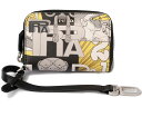 プラダ コインケース/ミニポーチ PRADA SAFFIANO/サフィアノ ストラップ/キーリング付 NERO/ブラック 2MM359 未使用【中古】