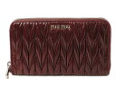 ミュウミュウ 財布 miumiu 5M0506 MATELASSE'LUX/マテラッセ AMARANTO/アマラント 未使用 アウトレット【中古】