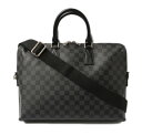 ルイヴィトン ビジネスバッグ 2way LOUIS VUITTON 書類かばん ポルト ドキュマン・ジュール/PDJ N48224 ダミエ・グラフィット【中古】