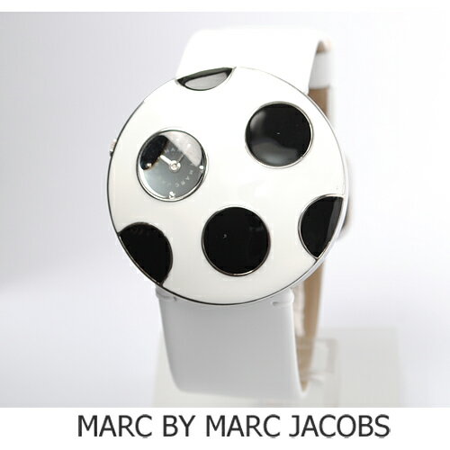 【セール☆30%OFF】【送料無料】MARC BY MARC JACOBS(マークバイマークジェイコブス）ユニセックス腕時計　ホワイト×ブラック　MBM2037【bargen_niigata03】サッカーファンに人気！