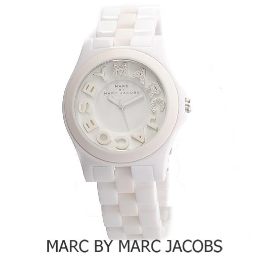 MARC BY MARC JACOBS(マークバイマークジェイコブス）ユニセックス腕時計　ラインストーン　ホワイト　MBM4523　【新品】【送料無料】【smtb-TK】【お買い物マラソン06】【20%OFF】