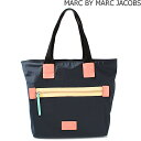マークバイマークジェイコブス トートバッグ MARC BY MARC JACOBS ドーモ アリガト キャンバス ダークネイビー M0006034
