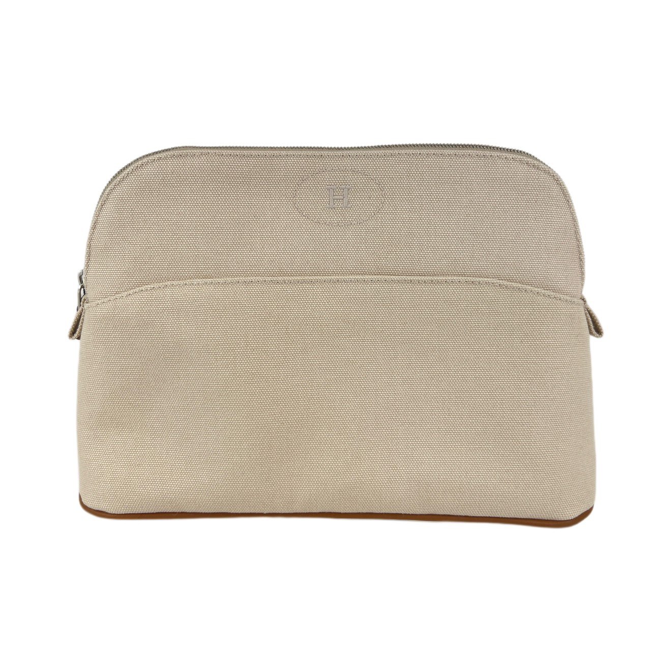 新品未使用 Hermès エルメス Trousse Bolide moyen ボリードポーチ ミディアム 綿100% Natural ナチュラル