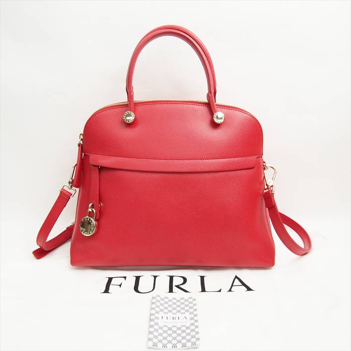 【10/23までポイント5倍】FURLAフルラパイパーバックレッド【中古】