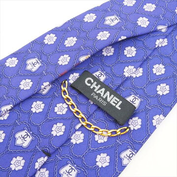 CHANELシャネル花柄ネクタイ【中古】