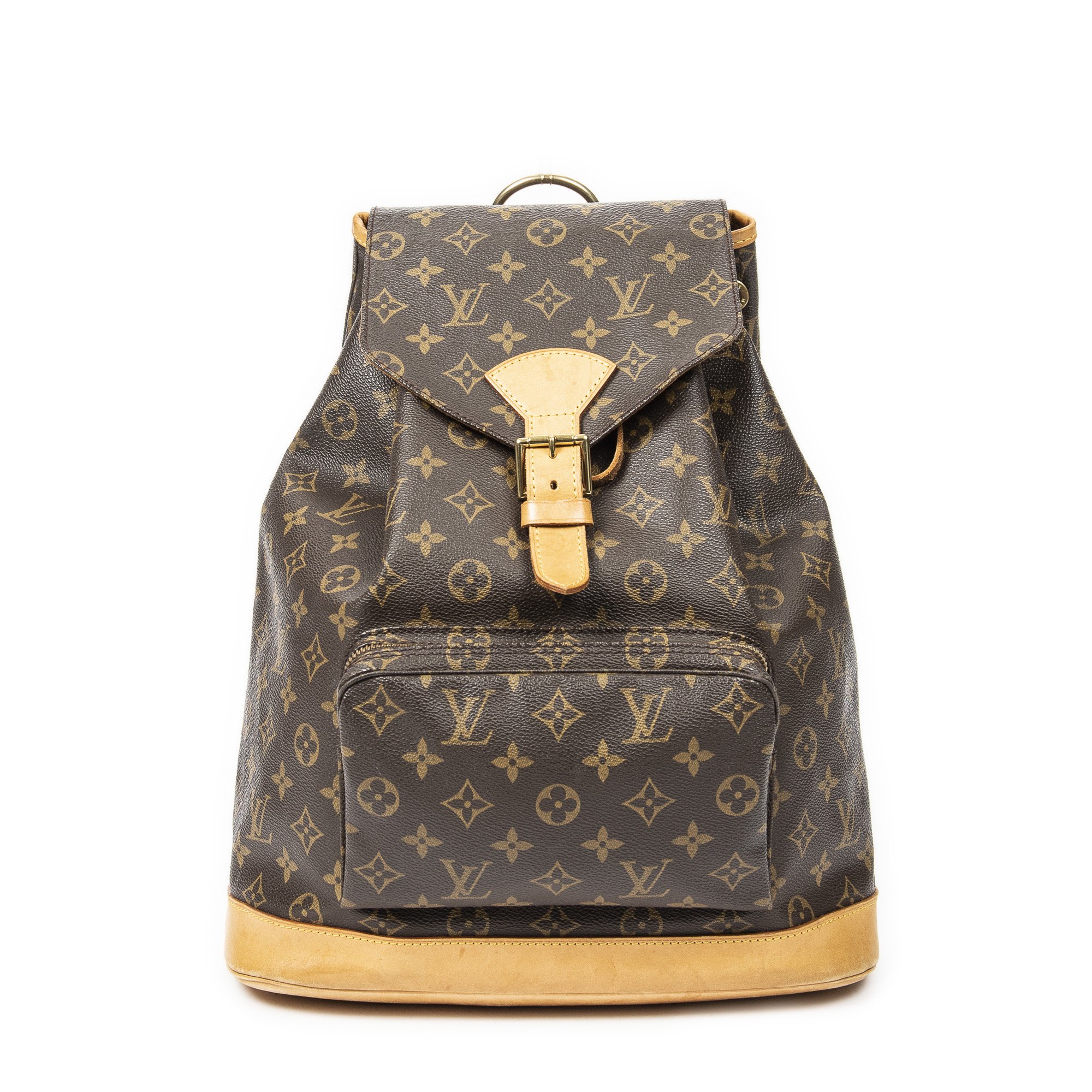 [中古] LOUIS VUITTON ルイヴィトンモンスリー茶色モノグラムキャンバスA