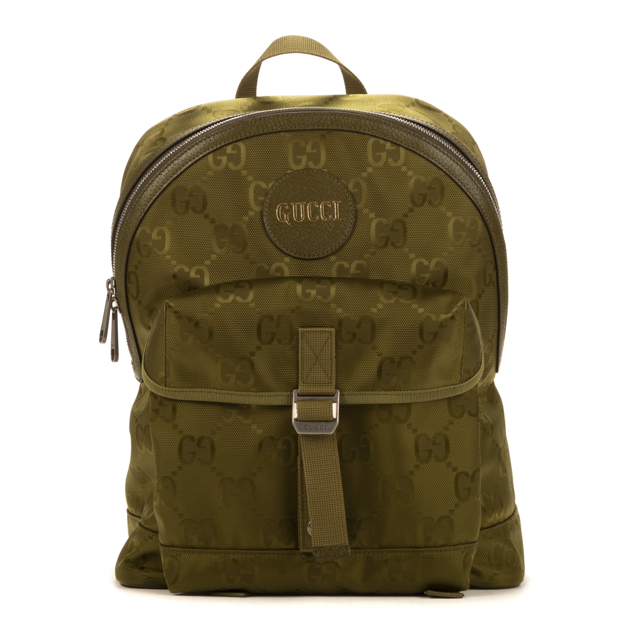 [中古] GUCCI グッチオフ ザ グリッド緑ナイロンキャンバスA